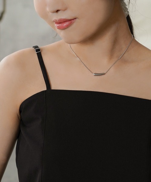 IAMUSE（アイアミューズ）の「【IAMUSE】金属アレルギー対応 ドロップモチーフネックレス S0744（ネックレス・レディース・シルバー/ゴールド・FREE）」の12枚目の写真