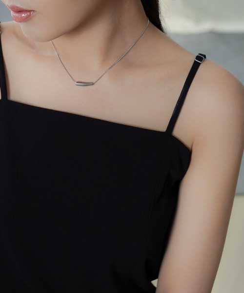 IAMUSE（アイアミューズ）の「【IAMUSE】金属アレルギー対応 ドロップモチーフネックレス S0744（ネックレス・レディース・シルバー/ゴールド・FREE）」の18枚目の写真