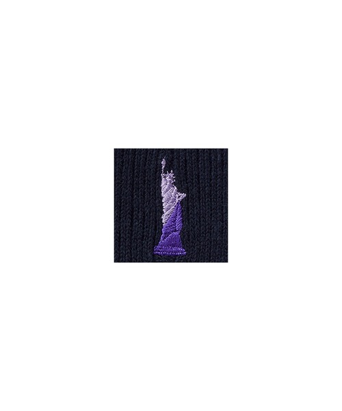EASTBOY(イーストボーイ)の「【両面刺繍ソックス 13cm】 (ミルキーグレープ女神)制服 高校生 中学生 通学 スクール 靴下 JK(ソックス/靴下・キッズ・ネイビー/ホワイト・F)」の6枚目の写真
