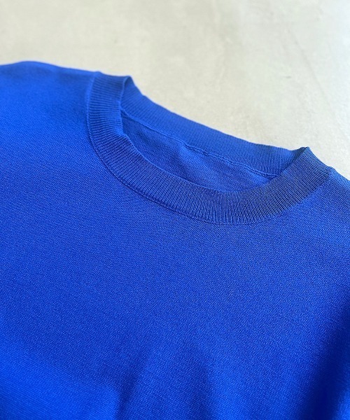 VACANCY（ヴァカンシー）の「アームウォーマー付きハーフスリーブニット（Tシャツ/カットソー・レディース・ホワイト/ブラック/ブルー・FREE）」の13枚目の写真