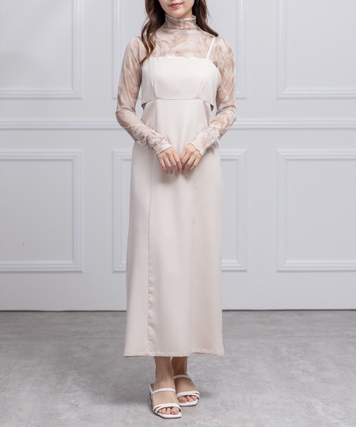 clear(クリア)の「シアーロングカットソートップス/インナー(Tシャツ/カットソー・レディース・ブラック/グレー/オフホワイト/グレー系その他/ベージュ系その他・F)」の6枚目の写真