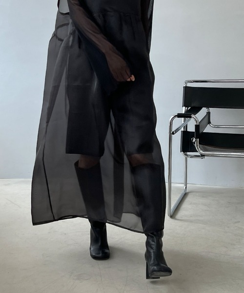 chuclla(チュクラ)の「サークルヒール ロングブーツ chs22a004(ブーツ・レディース・ブラック・38/40/39/37/36)」の10枚目の写真