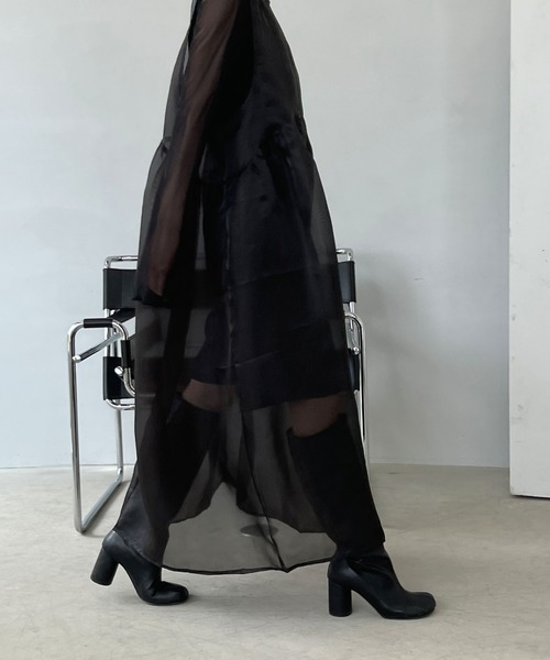 chuclla(チュクラ)の「サークルヒール ロングブーツ chs22a004(ブーツ・レディース・ブラック・38/40/39/37/36)」の14枚目の写真