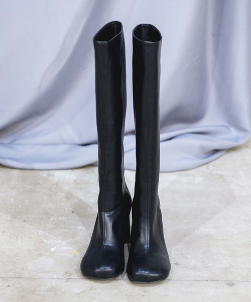 chuclla(チュクラ)の「サークルヒール ロングブーツ chs22a004(ブーツ・レディース・ブラック・38/40/39/37/36)」の16枚目の写真