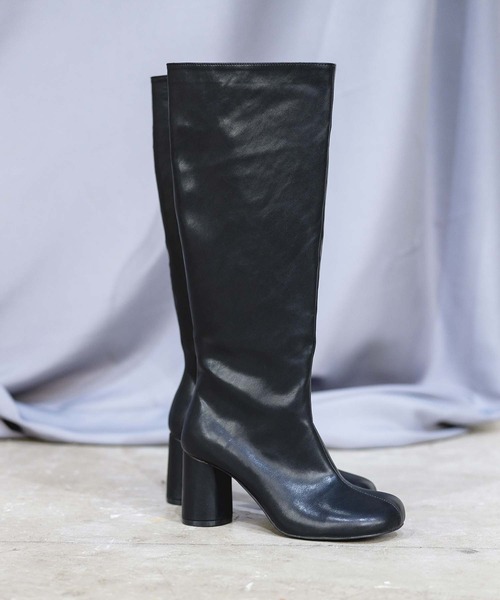chuclla(チュクラ)の「サークルヒール ロングブーツ chs22a004(ブーツ・レディース・ブラック・38/40/39/37/36)」の3枚目の写真