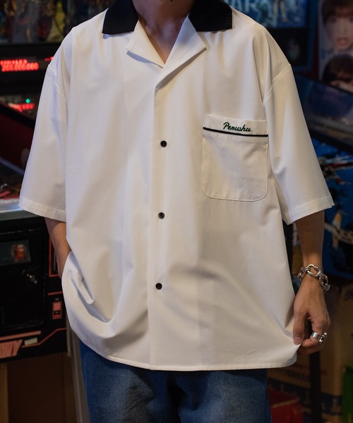 セール】【2th】襟配色ボーリングシャツ（シャツ/ブラウス）｜Perushu