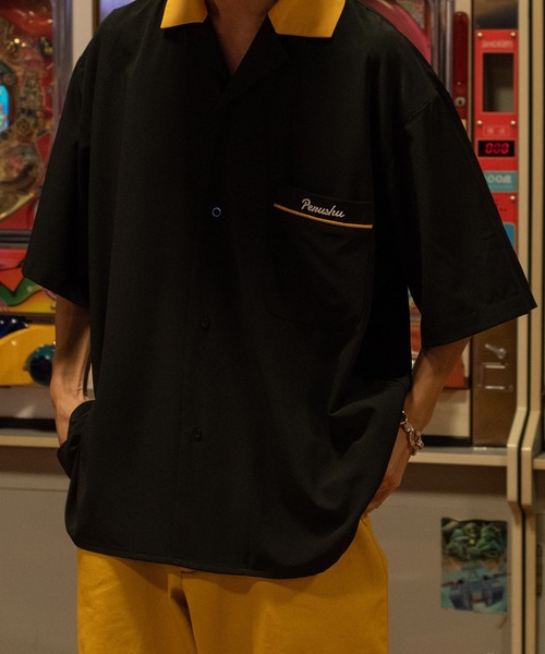 ✅️デットストック Riviera リビエラ ボーリングシャツ ツートン