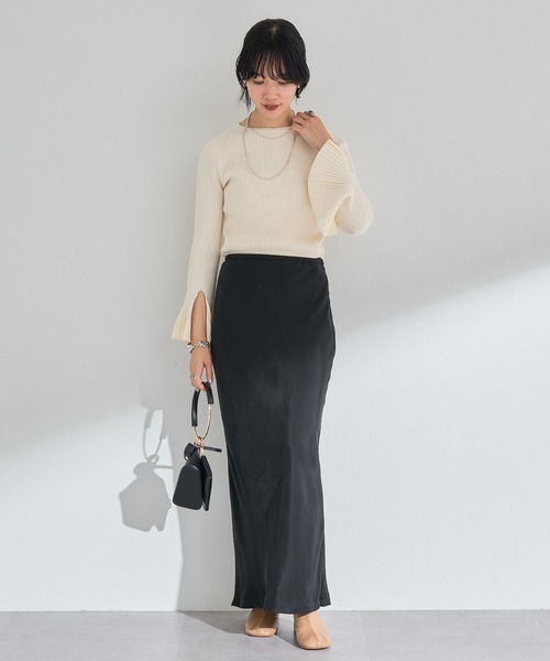 SHENERY（シーナリー）の「フレアスリーブリブニット（ニット/セーター