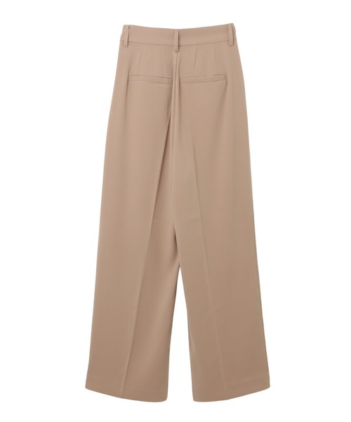 andme（アンドミー）の「とろみハイウエスト2タックワイドパンツ（スラックス・レディース・ブラック/アイボリー/グレー/ダークベージュ/スモークピンク/ネイビー/ブラウン/グレイッシュベージュ/パープル・M/L）」の13枚目の写真