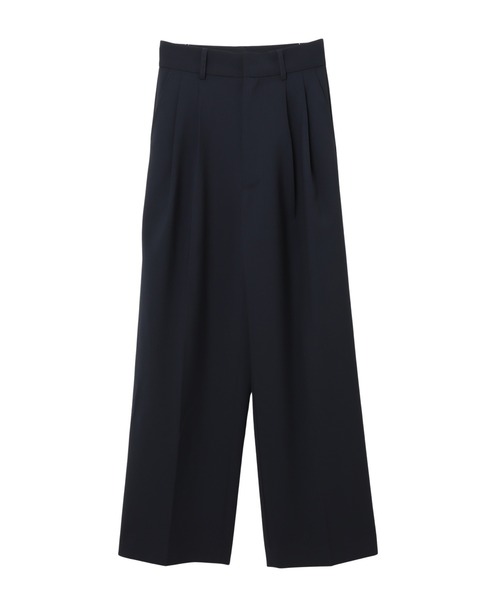 andme（アンドミー）の「とろみハイウエスト2タックワイドパンツ（スラックス・レディース・ブラック/アイボリー/グレー/ダークベージュ/スモークピンク/ネイビー/ブラウン/グレイッシュベージュ/パープル・M/L）」の16枚目の写真