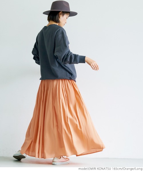coca(coca)(コカ)の「60sキャンブリックスカート(スカート・レディース・ブラウン/オレンジ・SHORT/LONG)」の9枚目の写真