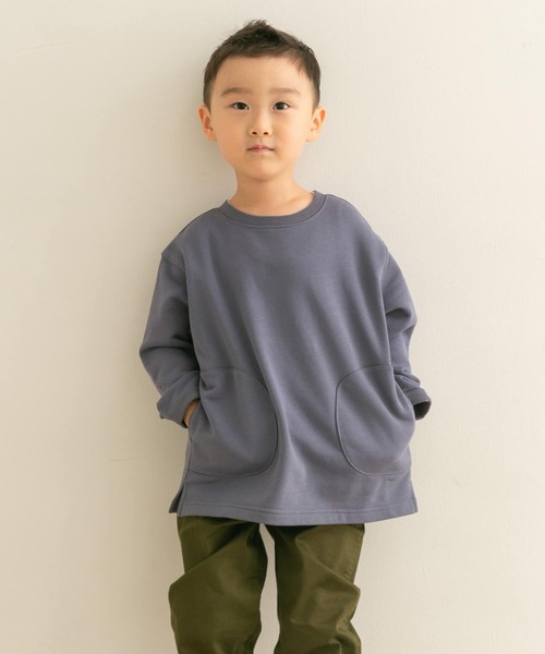 URBAN RESEARCH DOORS（アーバンリサーチドアーズ）の「ポケット付き裏毛スウェット(KIDS)（スウェット・キッズ・ブルー/オートミール・120/105/135）」の18枚目の写真