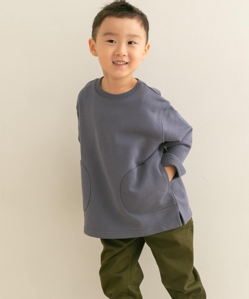 URBAN RESEARCH DOORS（アーバンリサーチドアーズ）の「ポケット付き裏毛スウェット(KIDS)（スウェット・キッズ・ブルー/オートミール・120/105/135）」の20枚目の写真