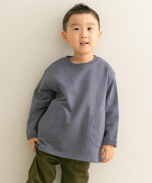 URBAN RESEARCH DOORS（アーバンリサーチドアーズ）の「ポケット付き裏毛スウェット(KIDS)（スウェット・キッズ・ブルー/オートミール・120/105/135）」の21枚目の写真