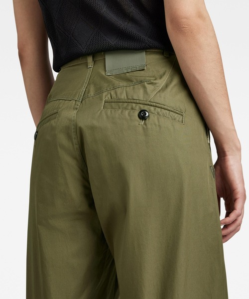 G-STAR(ジースター)の「PLEATED HIGH WAIST CHINO/ハイウエストチノ(チノパンツ・レディース・ブラック系その他/ダークオリーブ・27inch/26inch/25inch/24inch)」の10枚目の写真