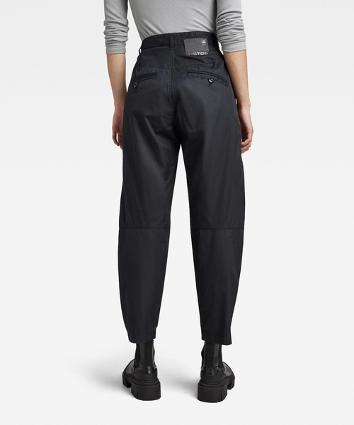 G-STAR(ジースター)の「PLEATED HIGH WAIST CHINO/ハイウエストチノ(チノパンツ・レディース・ブラック系その他/ダークオリーブ・27inch/26inch/25inch/24inch)」の4枚目の写真