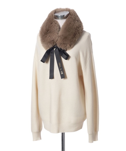 フェイクファーリボンティペット（マフラー）｜PAUL&JOE（ポール