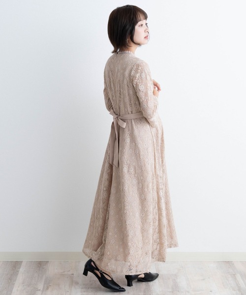 SweetMommy（スウィートマミー）の「総レース オケージョンワンピース（マタニティウェア/グッズ・レディース・ブラック/ベージュ・M/L）」の13枚目の写真