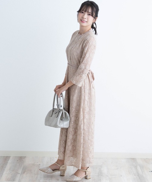 SweetMommy（スウィートマミー）の「総レース オケージョンワンピース（マタニティウェア/グッズ・レディース・ブラック/ベージュ・M/L）」の17枚目の写真