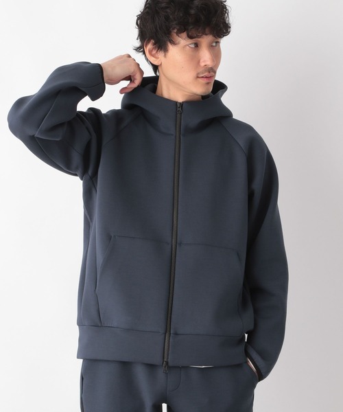 GLOBAL WORK（グローバルワーク）の「ライトクッションZIPパーカー/295258（パーカー・メンズ・ブラック/ネイビー/ダークグレー・MEDIUM/SMALL/LARGE）」の9枚目の写真