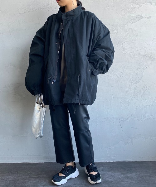 JEANS FACTORY Clothes（ジーンズファクトリークローズ）の「【men's FUDGE 3月号掲載】[Jeans Factory Clothes/ジーンズファクトリークローズ] 3IN1 ショートM-65ミリタリージャケット（ミリタリージャケット・レディース・オフホワイト/ブラック/オリーブ・S/M/L）」の8枚目の写真