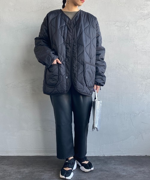 JEANS FACTORY Clothes（ジーンズファクトリークローズ）の「【men's FUDGE 3月号掲載】[Jeans Factory Clothes/ジーンズファクトリークローズ] 3IN1 ショートM-65ミリタリージャケット（ミリタリージャケット・レディース・オフホワイト/ブラック/オリーブ・S/M/L）」の9枚目の写真