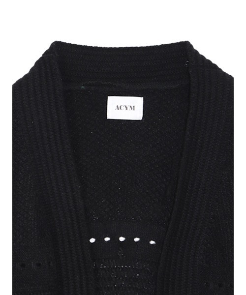 ACYM（アシーム）の「Lace up knit カーディガン（カーディガン/ボレロ・レディース・ホワイト/ブラック・FREE）」の16枚目の写真