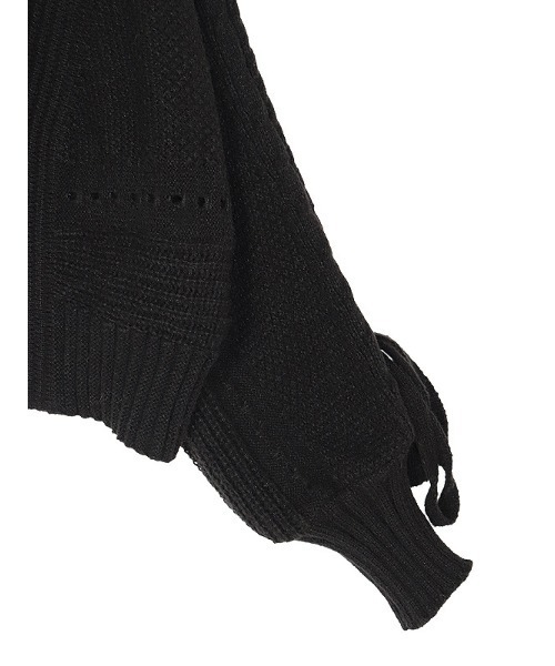 ACYM（アシーム）の「Lace up knit カーディガン（カーディガン/ボレロ・レディース・ホワイト/ブラック・FREE）」の12枚目の写真