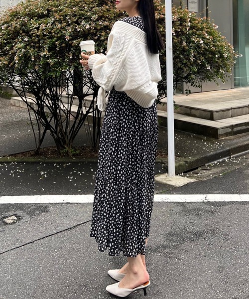 ACYM（アシーム）の「Lace up knit カーディガン（カーディガン/ボレロ・レディース・ホワイト/ブラック・FREE）」の20枚目の写真