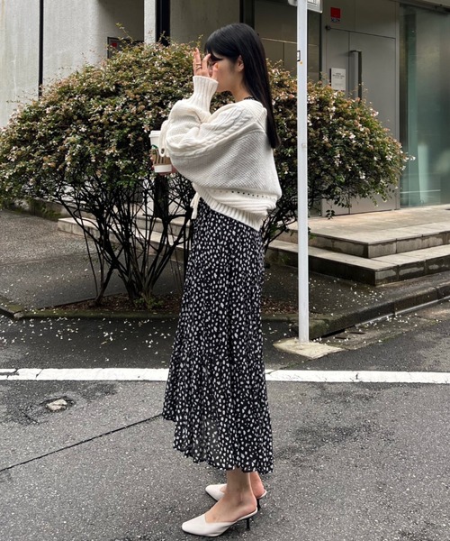 ACYM（アシーム）の「Lace up knit カーディガン（カーディガン/ボレロ・レディース・ホワイト/ブラック・FREE）」の21枚目の写真