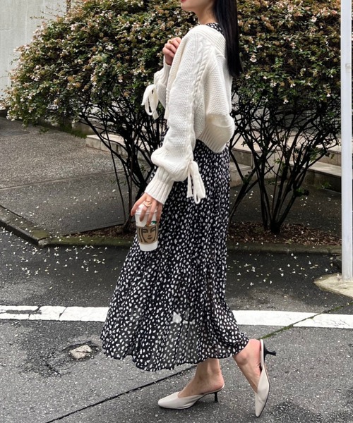 ACYM（アシーム）の「Lace up knit カーディガン（カーディガン/ボレロ・レディース・ホワイト/ブラック・FREE）」の22枚目の写真