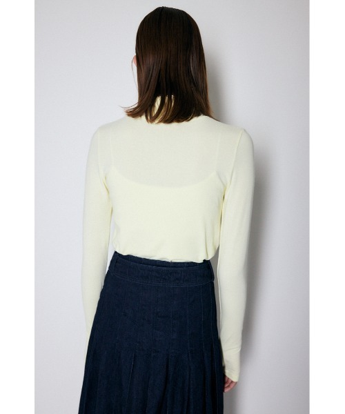 MOUSSY（マウジー）の「LONG SLEEVE JERSEY トップス（Tシャツ/カットソー・レディース・オフホワイト/ブルー/グリーン/ライトイエロー・FREE）」の12枚目の写真