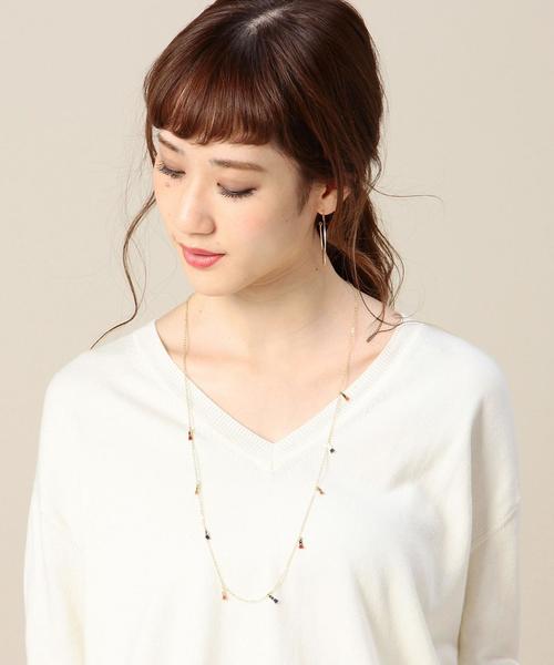 BEAUTY&YOUTH UNITED ARROWS（ビューティーアンドユースユナイテッドアローズ）の「BYSFN マルチカラー ミニタッセル ロングネックレス◆（ネックレス・レディース・その他1・フリー）」の2枚目の写真