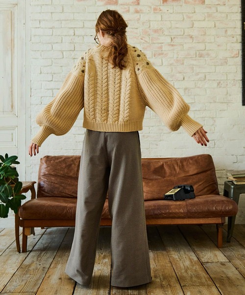 Crisp（クリスプ）の「チェックタックパンツ（その他パンツ・レディース・ブラウン/ベージュ・FREE）」の16枚目の写真