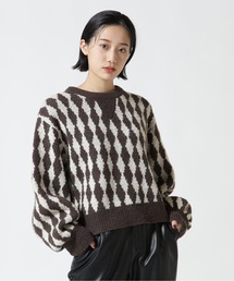 B'2nd | HCAE(エイチシーエーイー) JACQUARD KNITTED TOP/ジャガードニット(ニット/セーター)