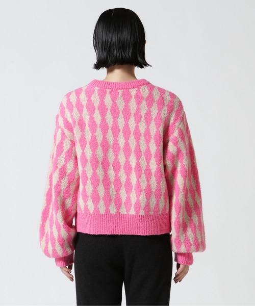 B'2nd(ビーセカンド)の「HCAE(エイチシーエーイー) JACQUARD KNITTED TOP/ジャガードニット(ニット/セーター・レディース・ブラウン/ピンク・F)」の10枚目の写真