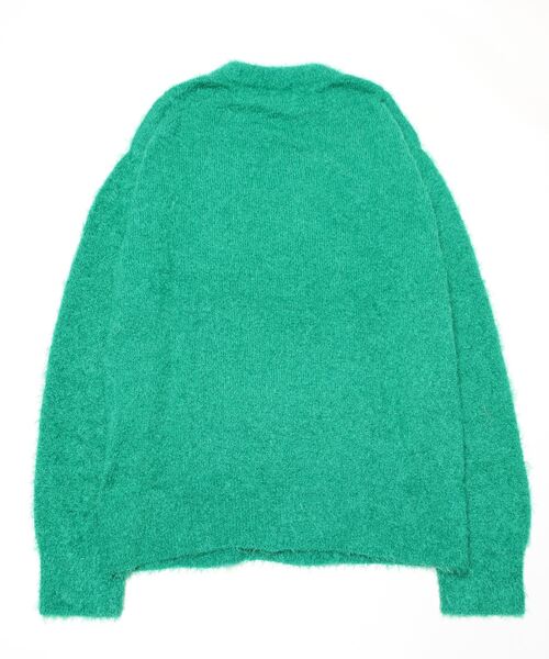 LUSOR(ルーソル)の「LUSOR(ルーソル)Feather Mole Yarn Crew Neck knit フェザーモールヤーンニット(ニット/セーター・メンズ・ブラック/ベージュ/グリーン・F)」の4枚目の写真