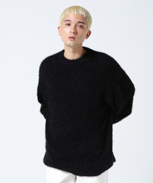 LUSOR | LUSOR(ルーソル)Feather Mole Yarn Crew Neck knit フェザーモールヤーンニット(ニット/セーター)