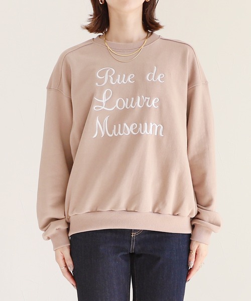 reca(レカ)の「刺繍ロゴスウェット(スウェット・レディース・ネイビー/オートミール/グレイッシュベージュ・FREE)」の17枚目の写真