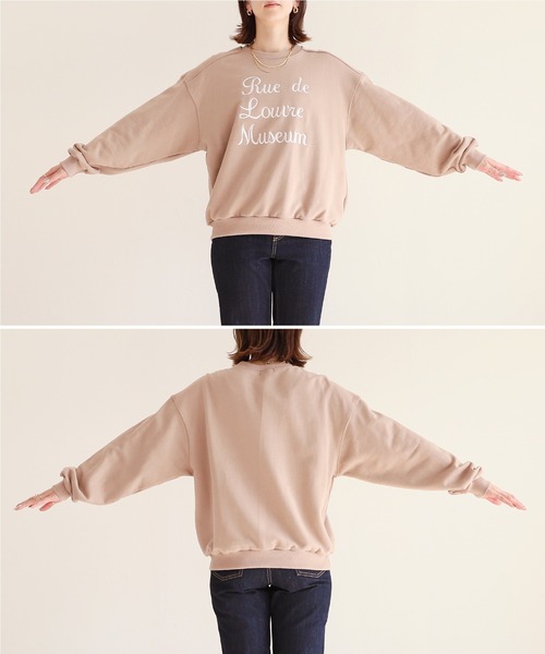 reca(レカ)の「刺繍ロゴスウェット(スウェット・レディース・ネイビー/オートミール/グレイッシュベージュ・FREE)」の20枚目の写真