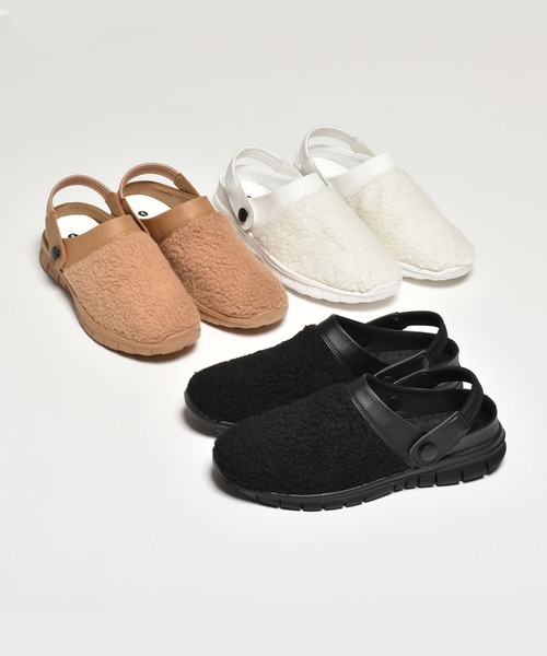 SVEC（シュベック）の「ボア サボサンダル（サンダル・レディース・ブラウン/ホワイト/ブラック・35/36/37/38/39/40/41/42/43/44/45）」の18枚目の写真