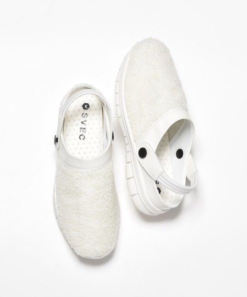 SVEC（シュベック）の「ボア サボサンダル（サンダル・レディース・ブラウン/ホワイト/ブラック・35/36/37/38/39/40/41/42/43/44/45）」の12枚目の写真