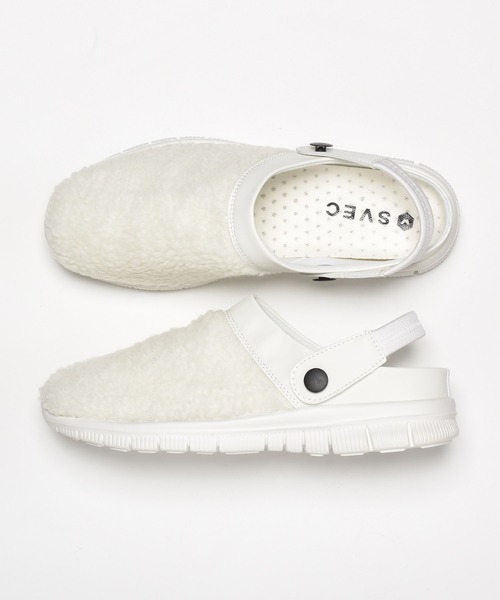 SVEC（シュベック）の「ボア サボサンダル（サンダル・レディース・ブラウン/ホワイト/ブラック・35/36/37/38/39/40/41/42/43/44/45）」の13枚目の写真