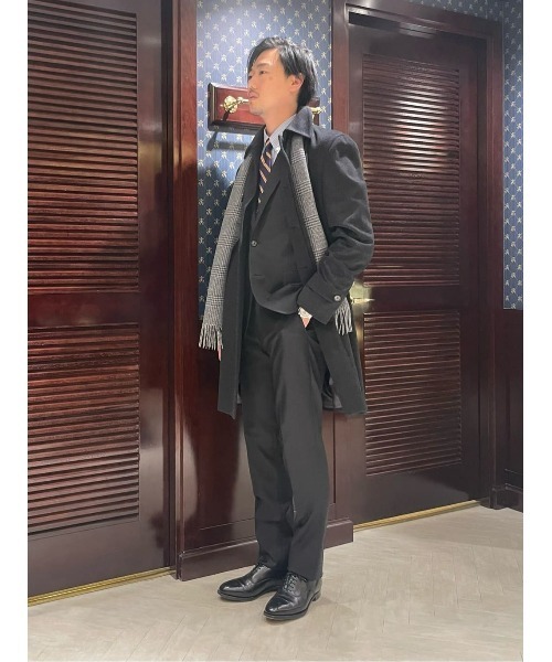 【極美品】ブルックスブラザーズ ウール ステンカラーコート ブラック メンズ BROOKS BROTHERS（ブルックスブラザーズ）の「ウール ストーム