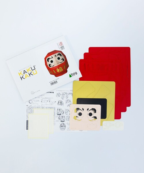 bog craft（ボグクラフト）の「bog craft / KAKU KAKU 福 だるま 中（インテリア雑貨・レディース・レッド/ゴールド・ONE SIZE）」の6枚目の写真