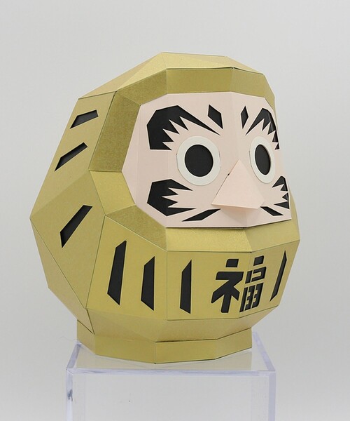 bog craft（ボグクラフト）の「bog craft / KAKU KAKU 福 だるま 中（インテリア雑貨・レディース・レッド/ゴールド・ONE SIZE）」の11枚目の写真