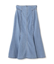 [Sシリーズ対応]ハイウエストタックマーメイドデニムスカート