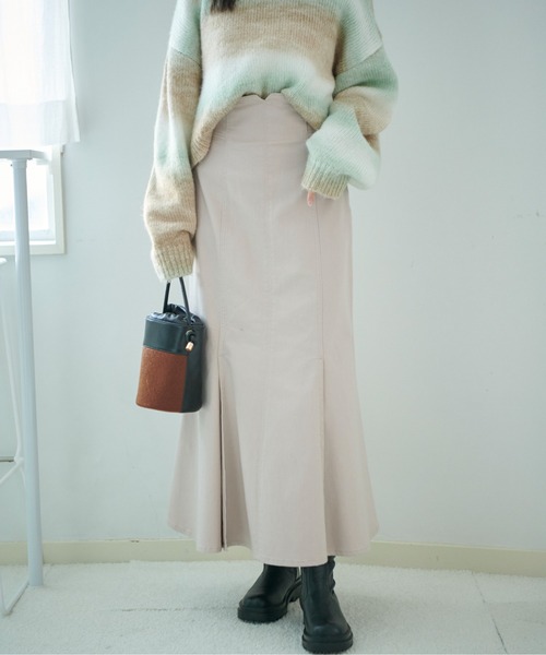 FREE'S MART（フリーズマート）の「[Sシリーズ対応]ハイウエストタックマーメイドデニムスカート（スカート・レディース・ベージュ/ダークネイビー/ブルー系その他2・X-SMALL/MEDIUM/SMALL）」の7枚目の写真