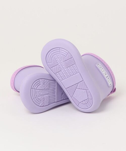 Marble Line（マーブルライン）の「ＭＬ　無地レインシューズ（レインシューズ・キッズ・ブルー/グレー/ライトイエロー/オリーブ/ブラック/ピンク/ブラウン/オレンジ/ラベンダー・13/14/15 /16/17/18/19/20/21）」の11枚目の写真