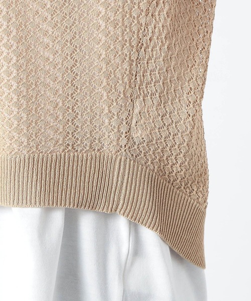 Grand PARK(グランドパーク)の「【セットアイテム】ニットベスト&長袖カットソー(アンサンブル・レディース・ライトブルー/ライトグリーン/ベージュ・FREE)」の11枚目の写真